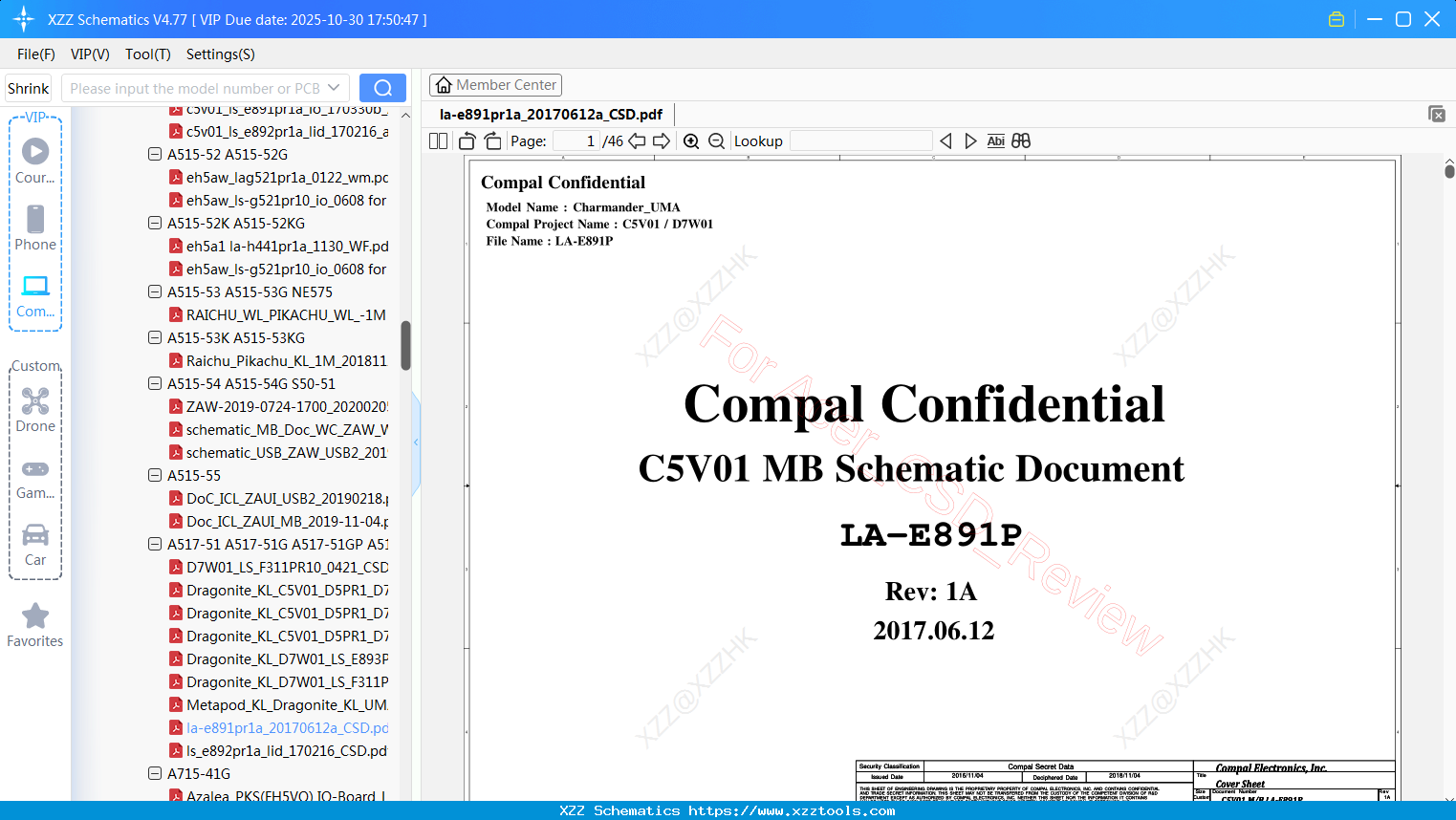 Laptop ACER La-e891pr1a_20170612a_CSD